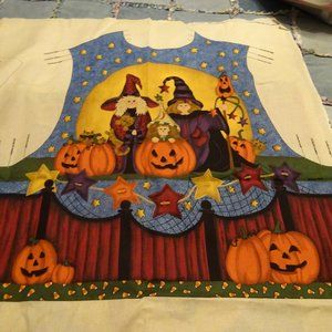 preprinted material for sew yourself Halloween vest